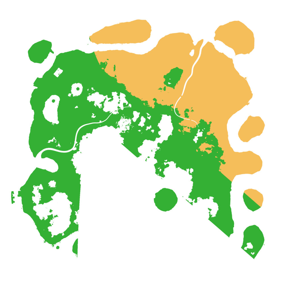 Biome Rust Map: Procedural Map, Size: 3550, Seed: 86876
