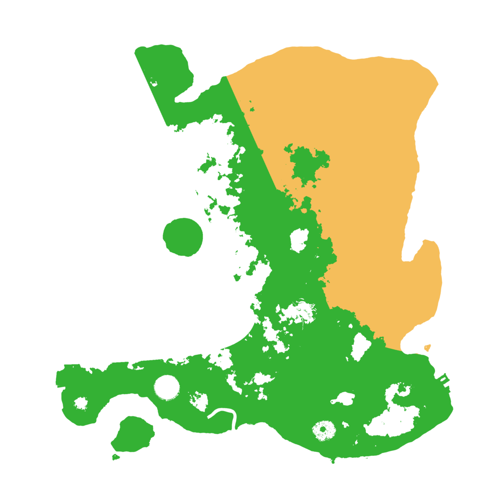Biome Rust Map: Procedural Map, Size: 3500, Seed: 524