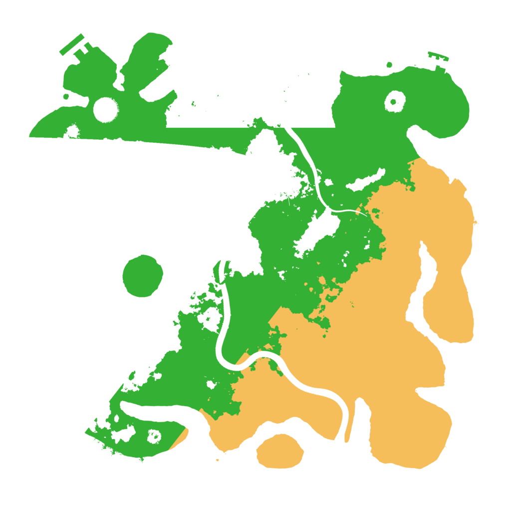 Biome Rust Map: Procedural Map, Size: 3600, Seed: 1085005101