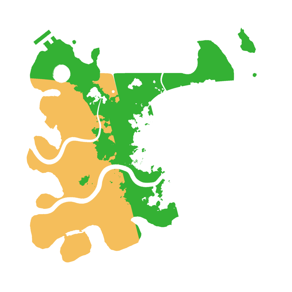 Biome Rust Map: Procedural Map, Size: 3000, Seed: 2134235