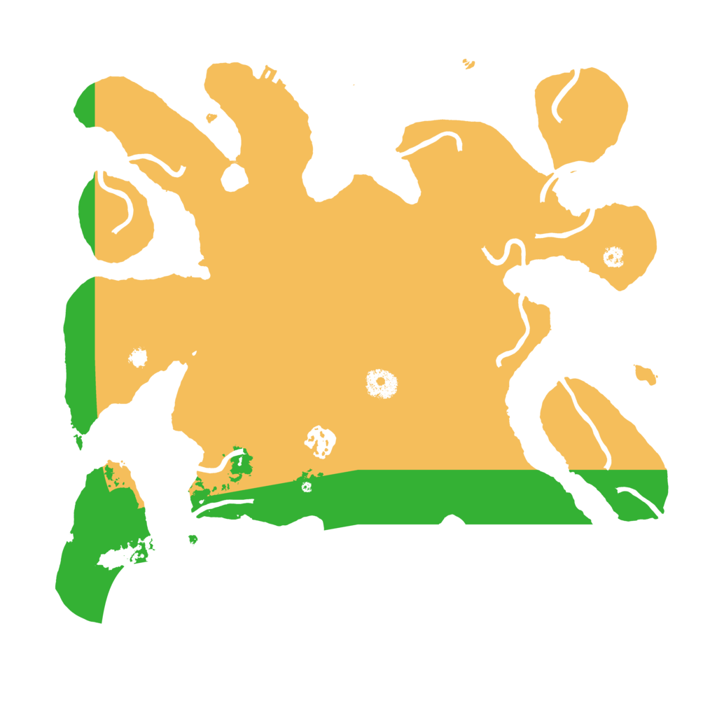 Biome Rust Map: Procedural Map, Size: 3500, Seed: 2204