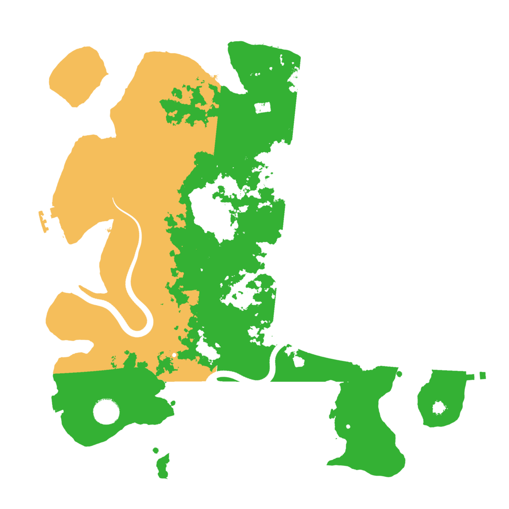 Biome Rust Map: Procedural Map, Size: 3500, Seed: 4538980