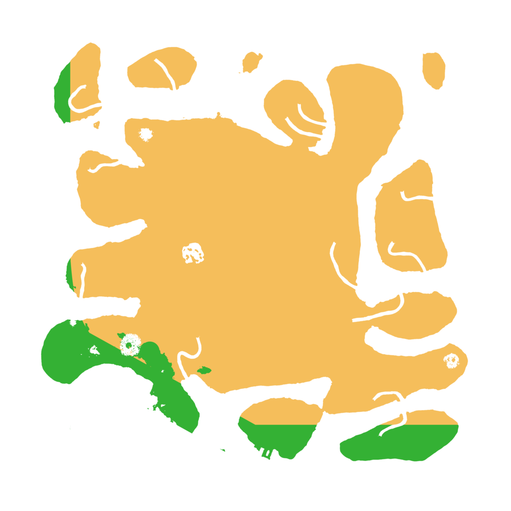 Biome Rust Map: Procedural Map, Size: 3500, Seed: 4261340