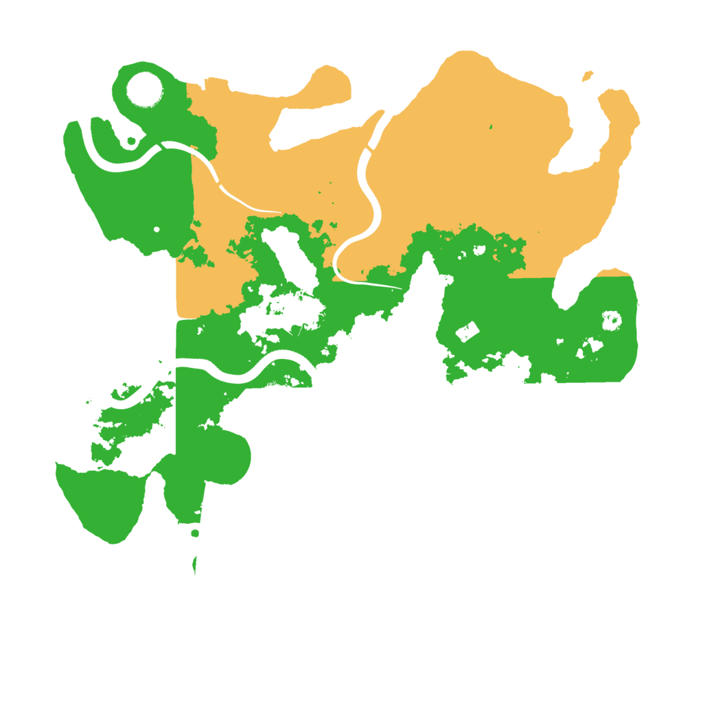 Biome Rust Map: Procedural Map, Size: 3500, Seed: 1234367