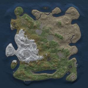 Thumbnail Rust Map: Procedural Map, Size: 3500, Seed: 236628839, 18 Monuments