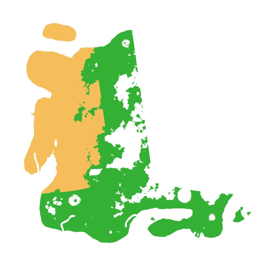 Biome Rust Map: Procedural Map, Size: 3500, Seed: 90344852