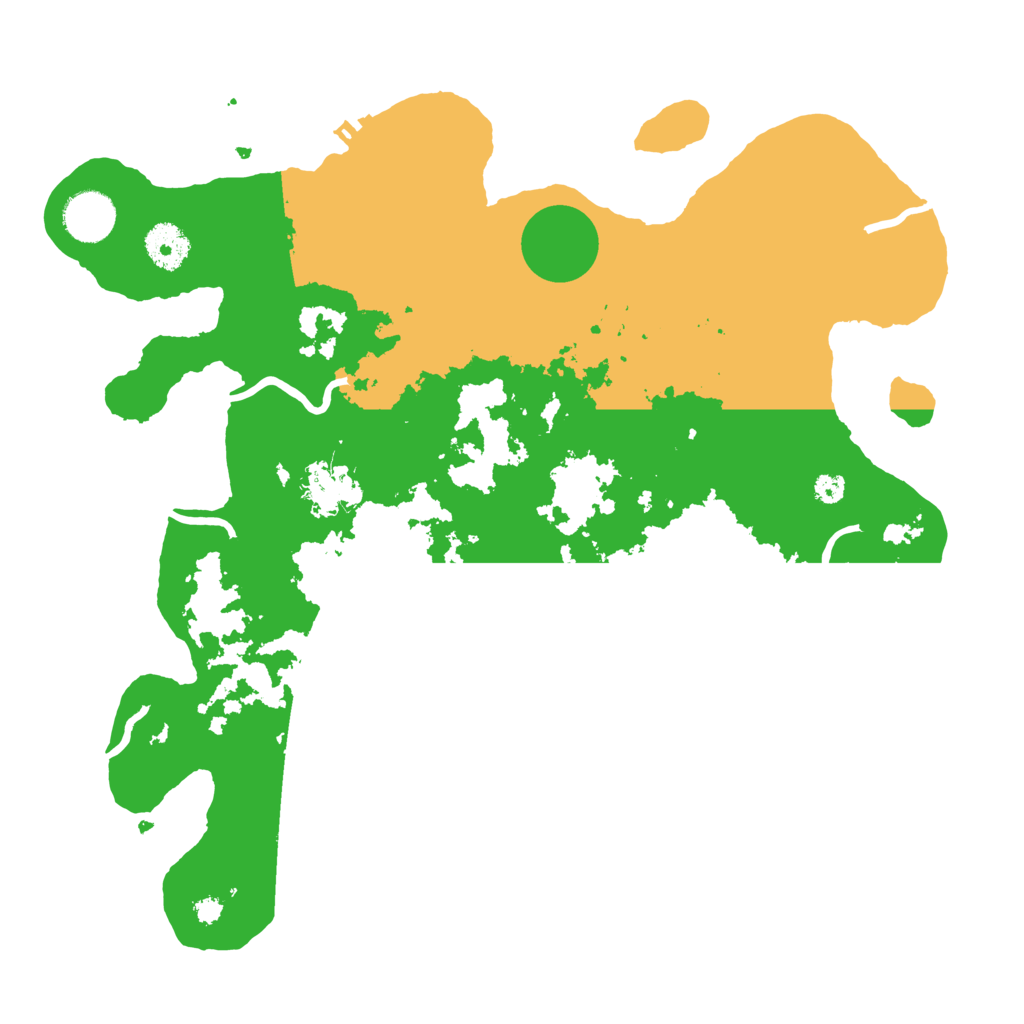 Biome Rust Map: Procedural Map, Size: 3500, Seed: 548692