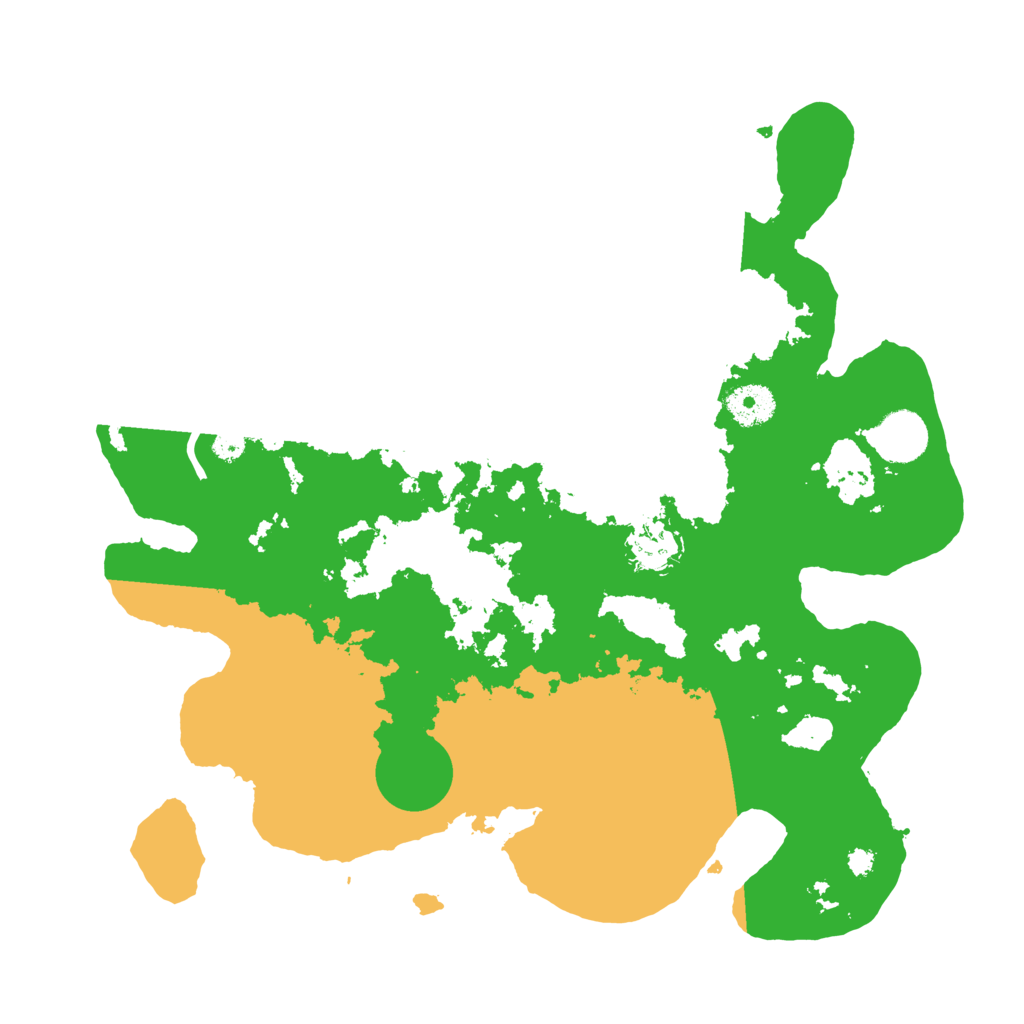 Biome Rust Map: Procedural Map, Size: 3500, Seed: 6534551