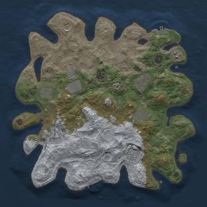 Thumbnail Rust Map: Procedural Map, Size: 3700, Seed: 417578464, 17 Monuments