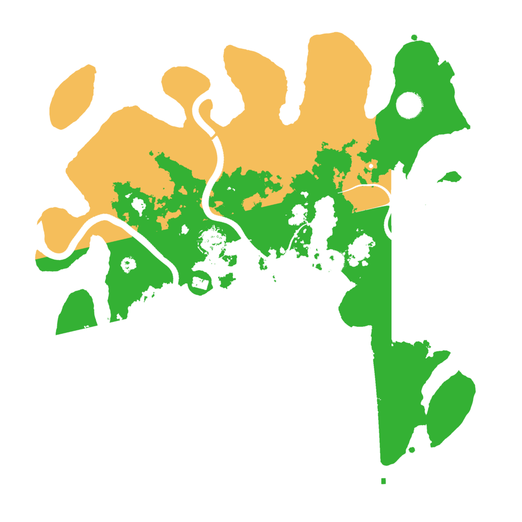 Biome Rust Map: Procedural Map, Size: 3500, Seed: 153094
