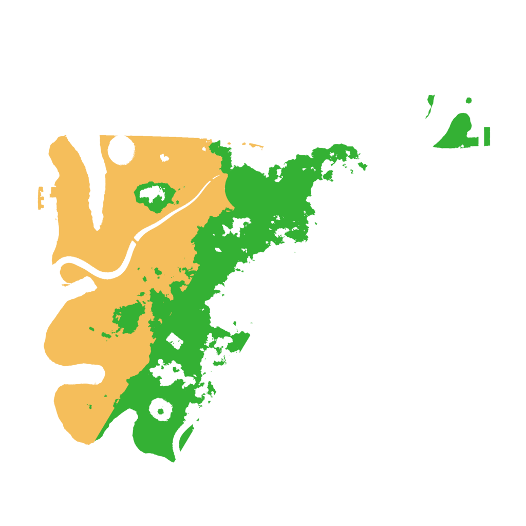 Biome Rust Map: Procedural Map, Size: 3500, Seed: 3444253