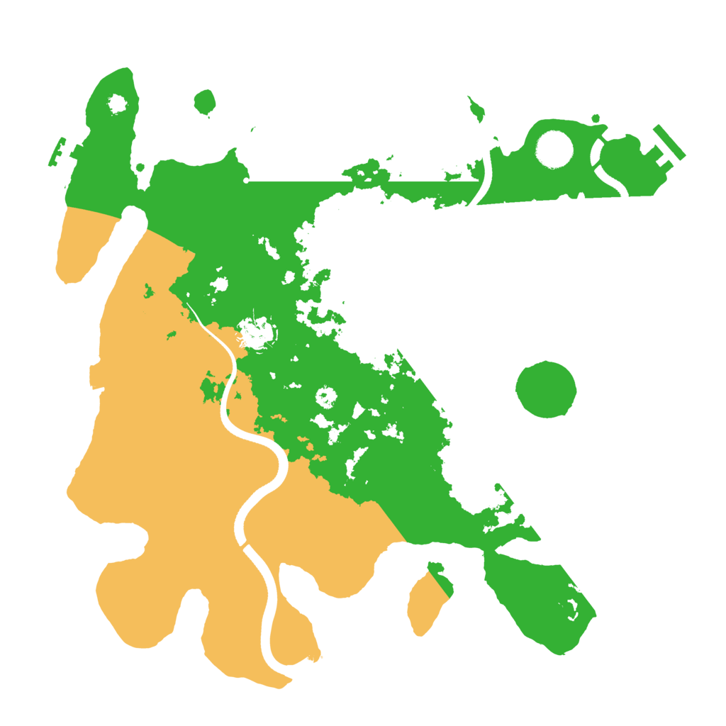 Biome Rust Map: Procedural Map, Size: 3500, Seed: 28998