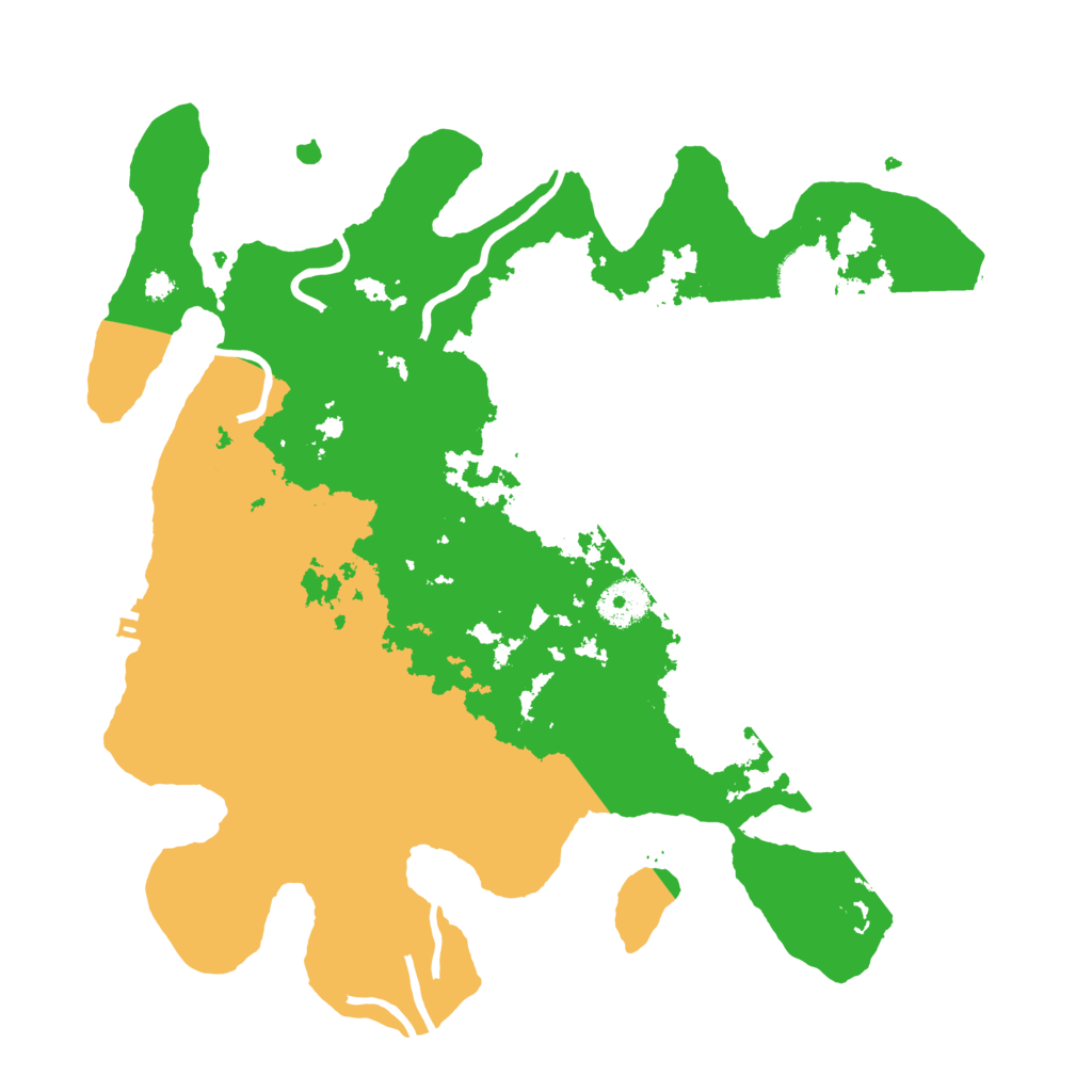 Biome Rust Map: Procedural Map, Size: 3500, Seed: 28998