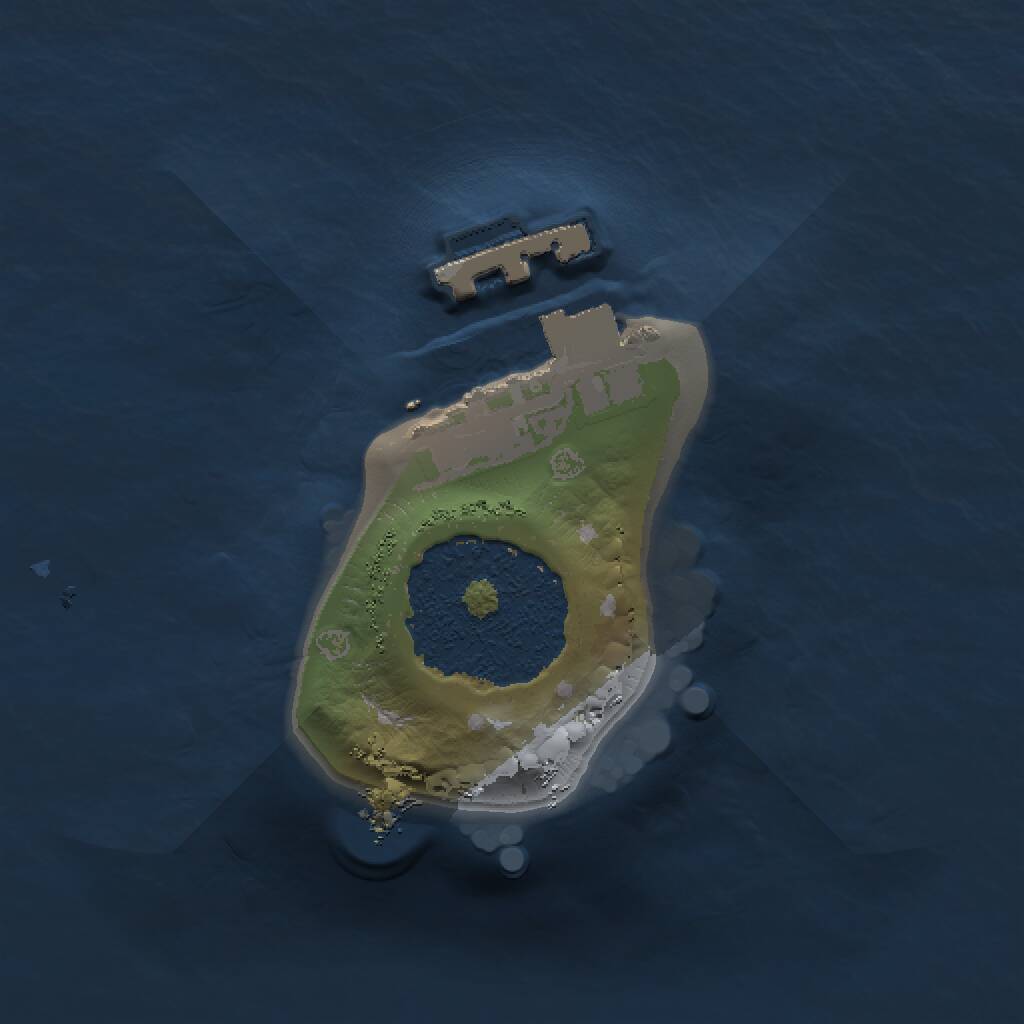 Rust Map: Procedural Map, Size: 1000, Seed: 323222, 2 Monuments