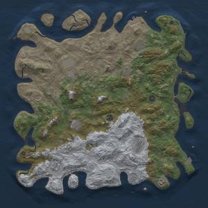 Rust Map: Procedural Map, Size: 4800, Seed: 4857154, 19 Monuments