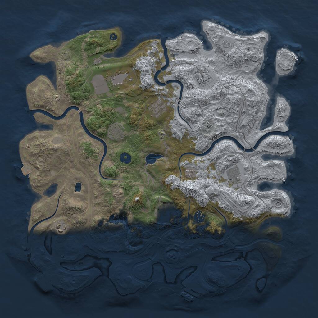Rust Map: Procedural Map, Size: 4250, Seed: 1108379741, 15 Monuments