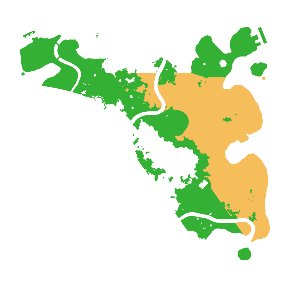 Biome Rust Map: Procedural Map, Size: 3500, Seed: 221195676