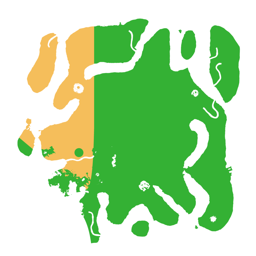 Biome Rust Map: Procedural Map, Size: 3800, Seed: 19986