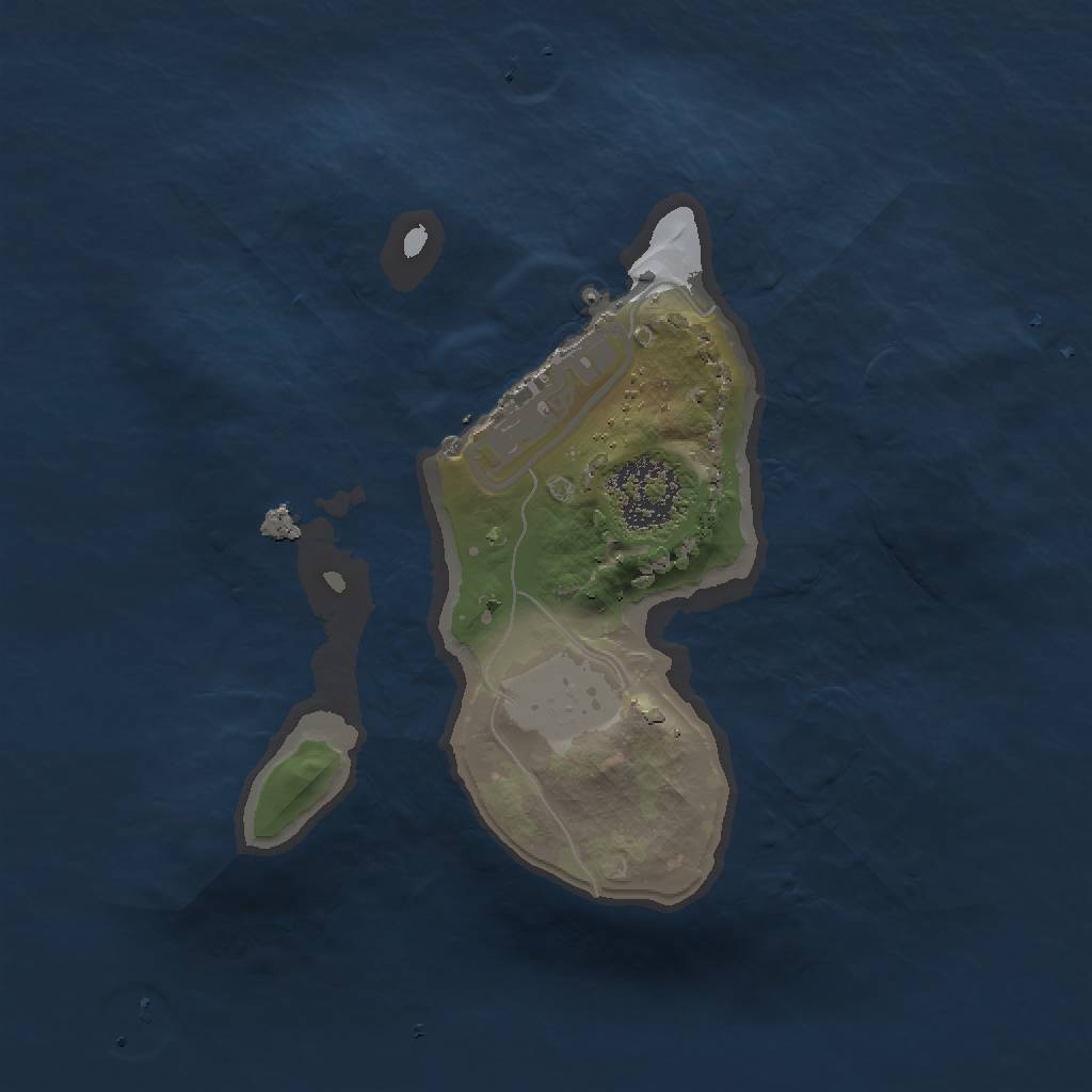 Rust Map: Procedural Map, Size: 1500, Seed: 398459702, 5 Monuments