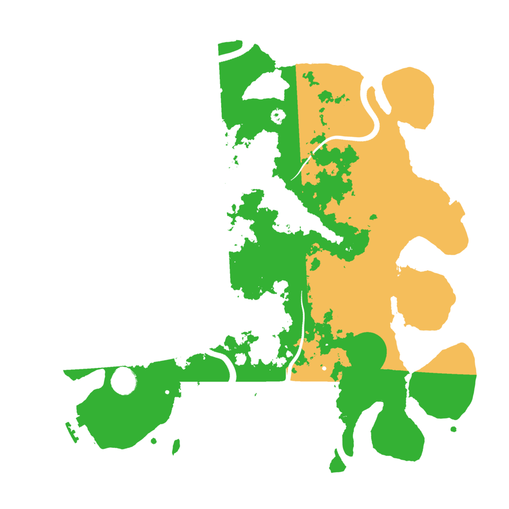 Biome Rust Map: Procedural Map, Size: 3500, Seed: 119558182