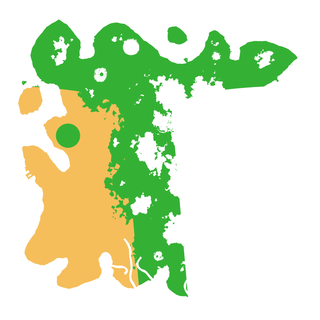 Biome Rust Map: Procedural Map, Size: 3500, Seed: 193842299