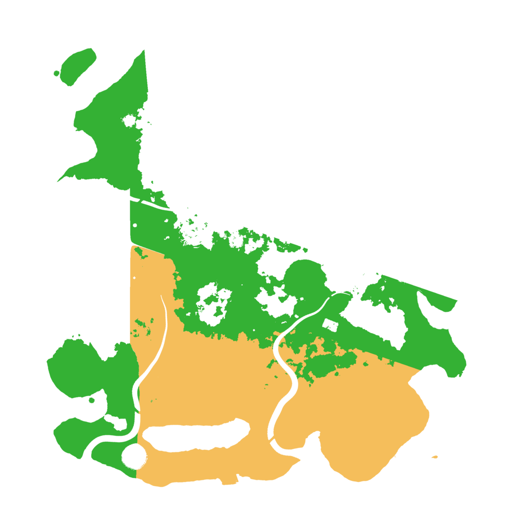 Biome Rust Map: Procedural Map, Size: 3700, Seed: 2052593025