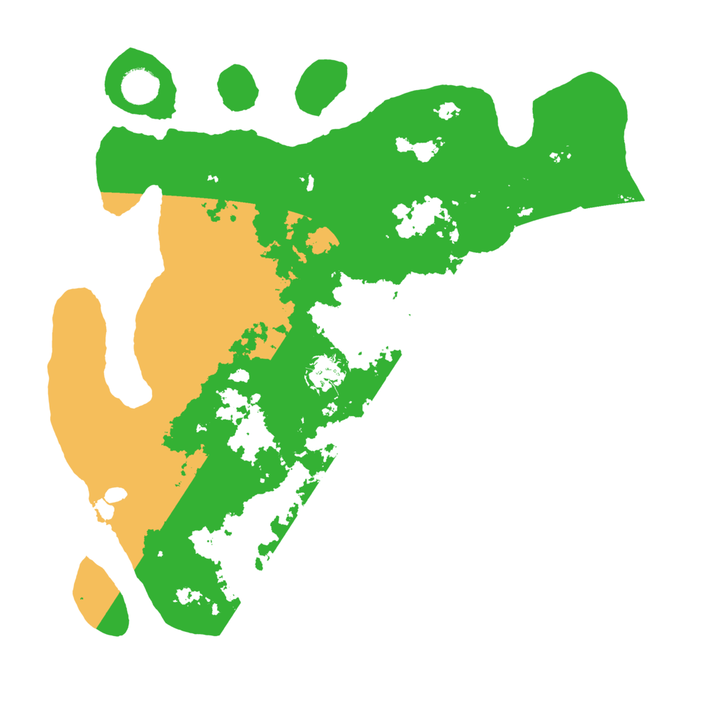 Biome Rust Map: Barren, Size: 3500, Seed: 998654