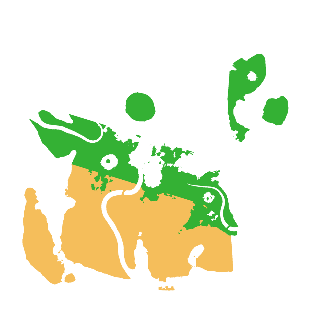 Biome Rust Map: Procedural Map, Size: 3000, Seed: 2021100804