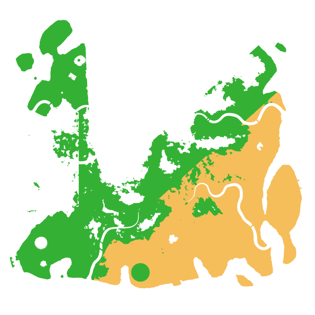 Biome Rust Map: Procedural Map, Size: 4500, Seed: 784512