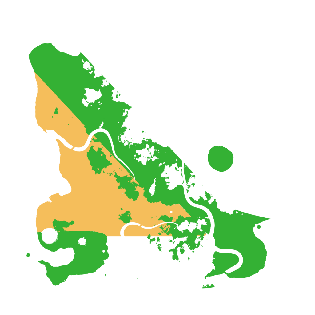 Biome Rust Map: Procedural Map, Size: 3500, Seed: 84844434