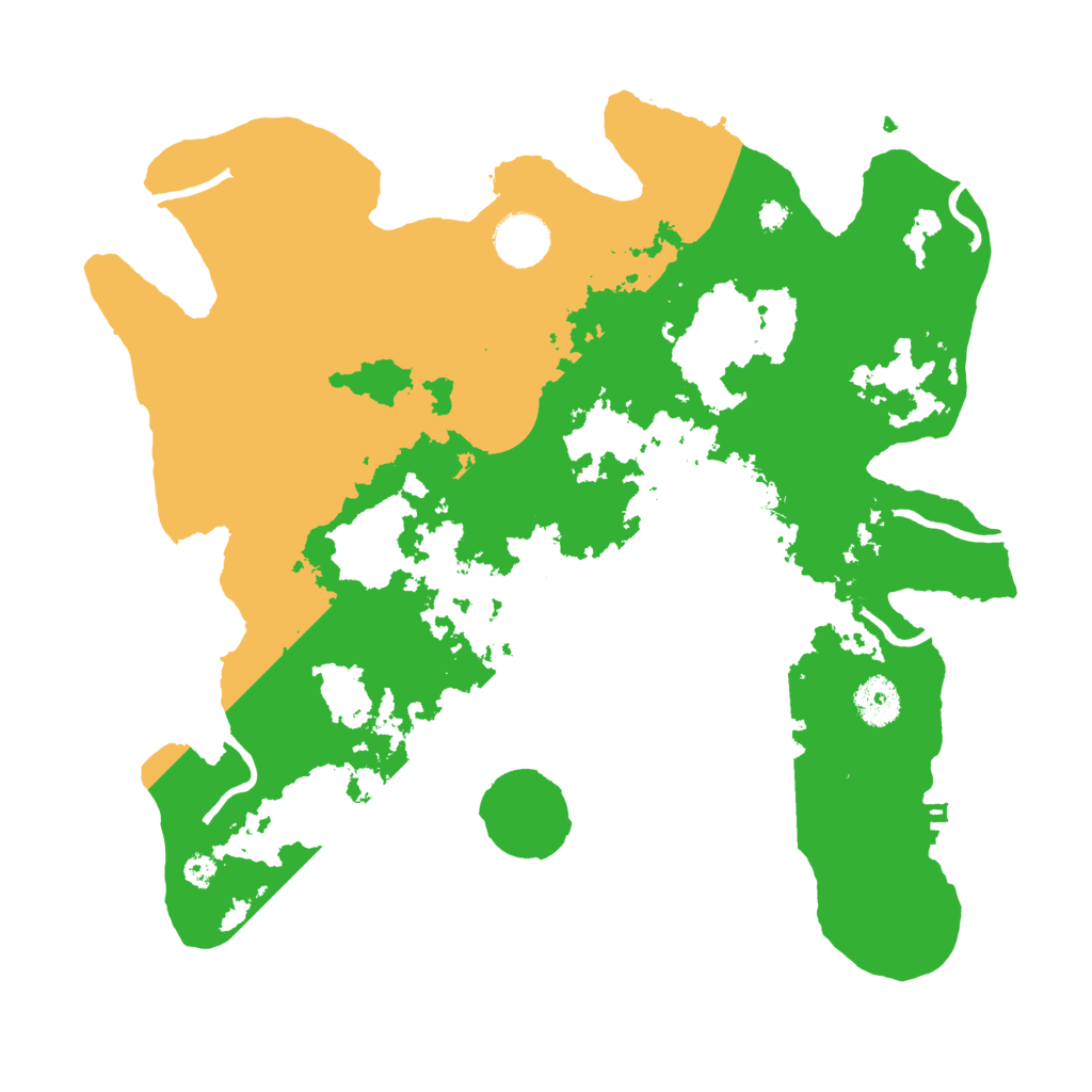 Biome Rust Map: Procedural Map, Size: 3500, Seed: 25965