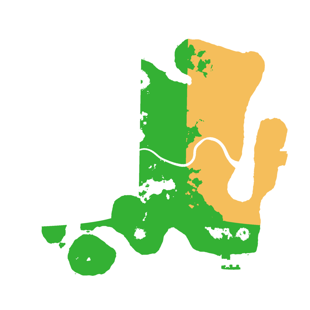 Biome Rust Map: Procedural Map, Size: 2500, Seed: 4327482