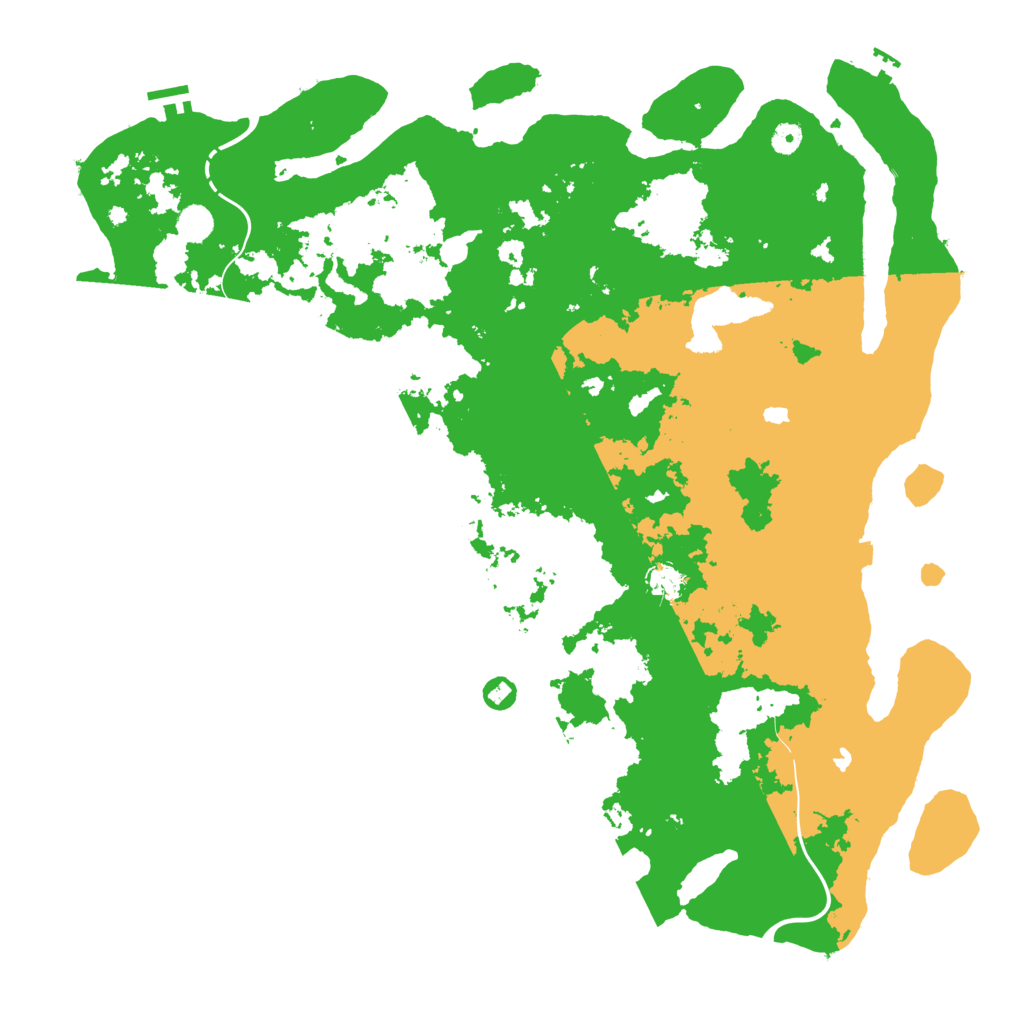 Biome Rust Map: Procedural Map, Size: 5000, Seed: 73158