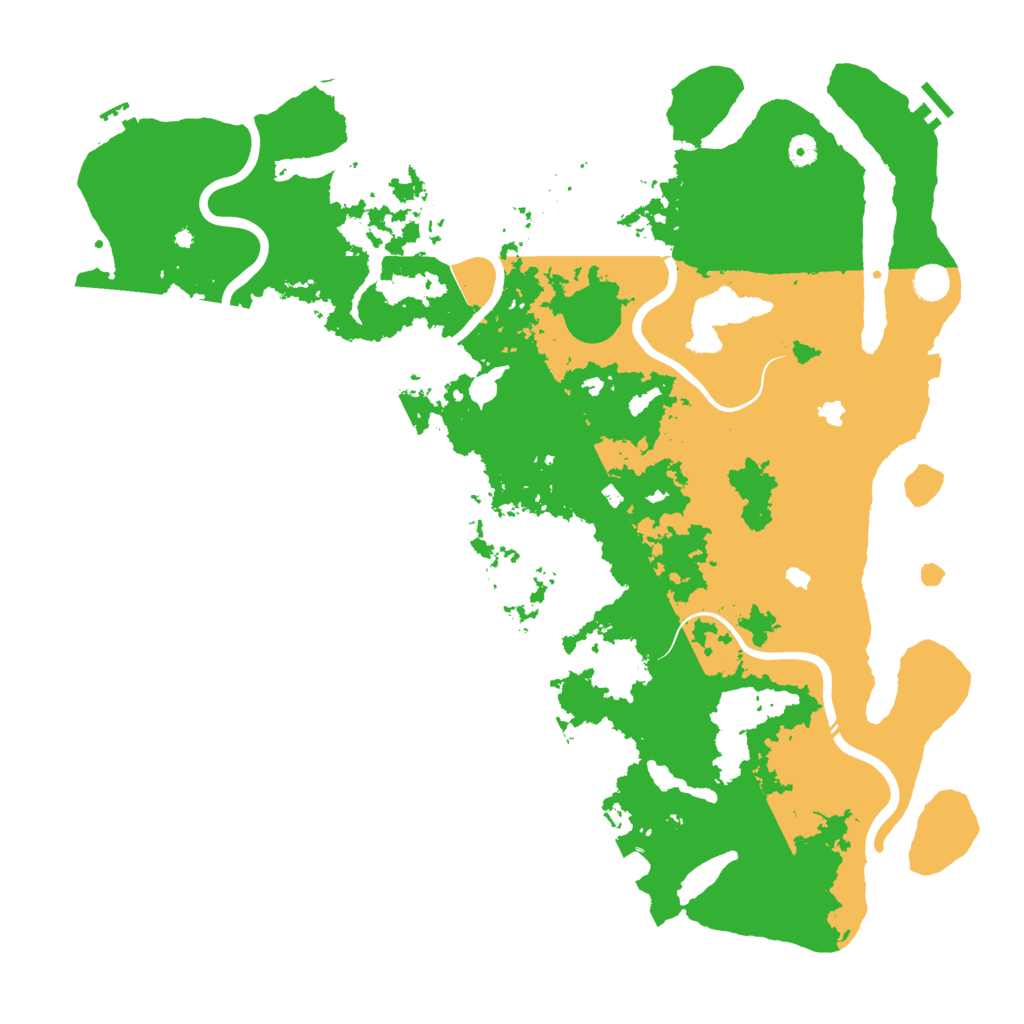 Biome Rust Map: Procedural Map, Size: 5000, Seed: 73158