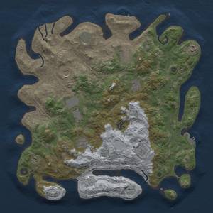 Thumbnail Rust Map: Procedural Map, Size: 4250, Seed: 975069073, 18 Monuments