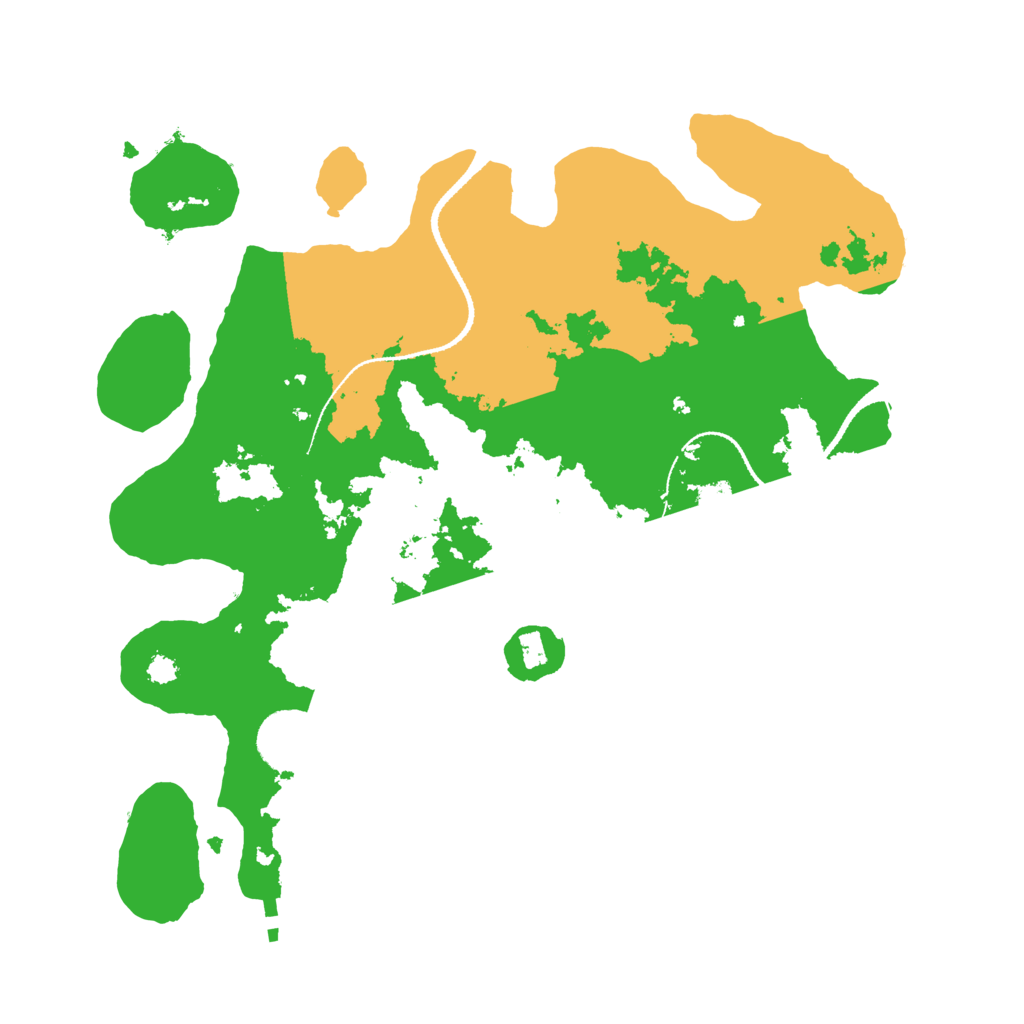 Biome Rust Map: Procedural Map, Size: 3200, Seed: 1018