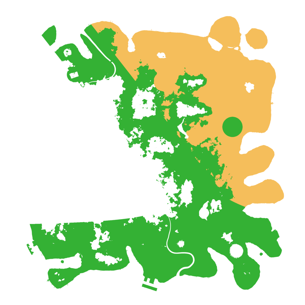 Biome Rust Map: Procedural Map, Size: 4000, Seed: 53623