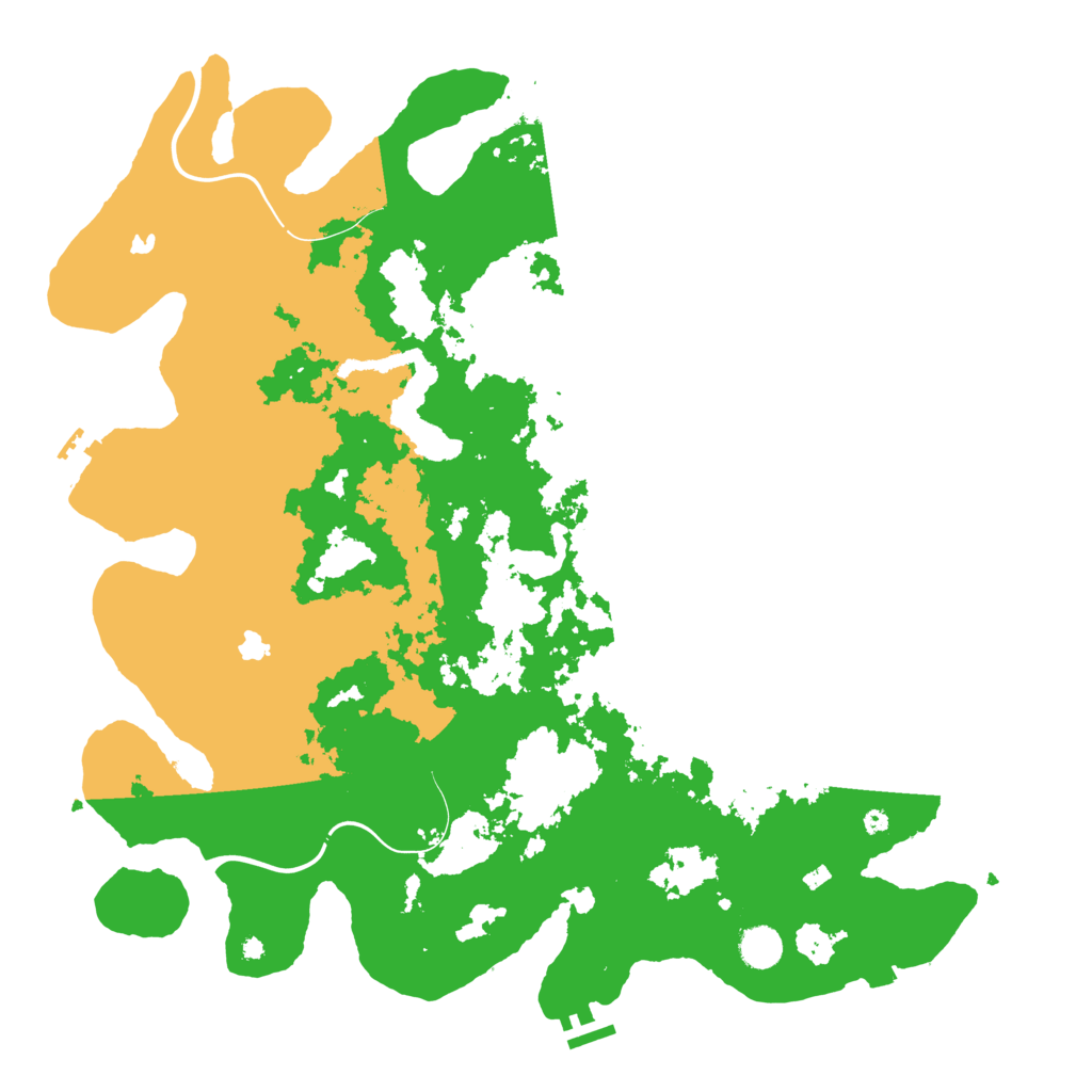 Biome Rust Map: Procedural Map, Size: 4500, Seed: 80430