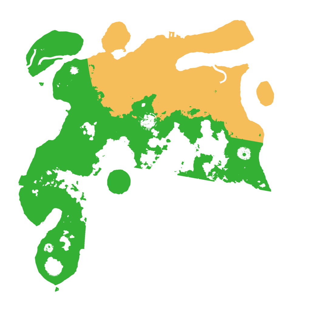 Biome Rust Map: Procedural Map, Size: 3550, Seed: 4474