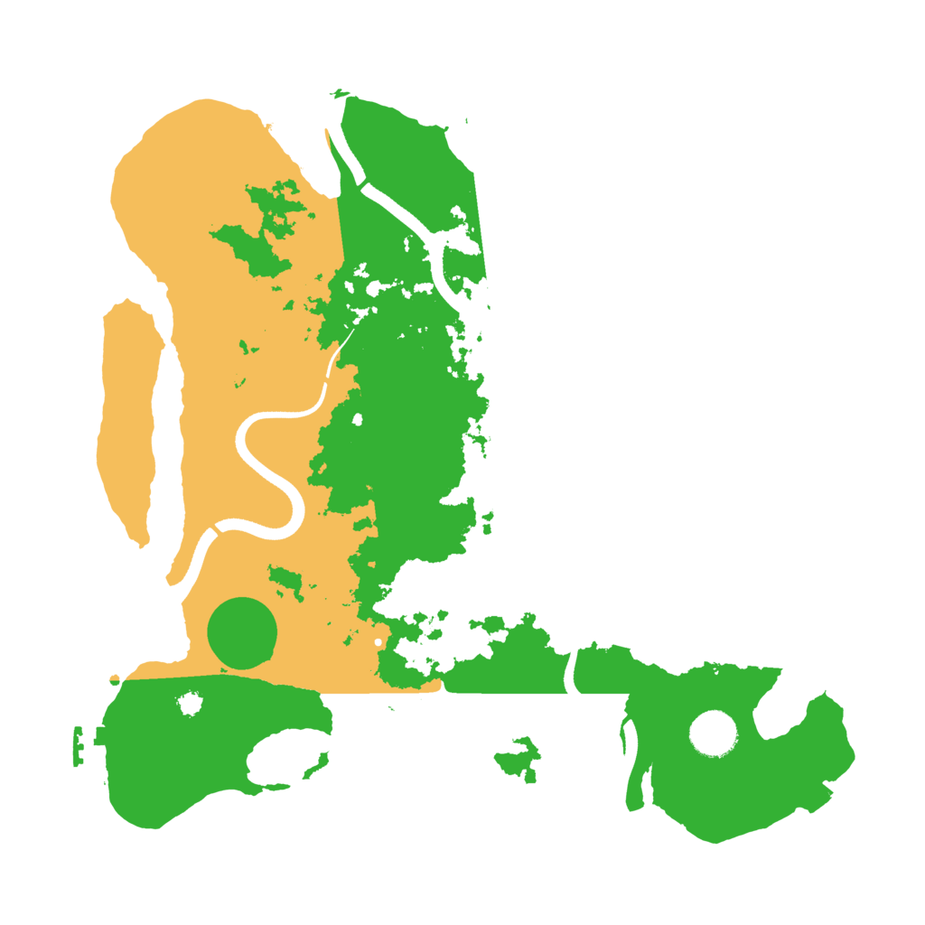 Biome Rust Map: Procedural Map, Size: 3500, Seed: 778035275