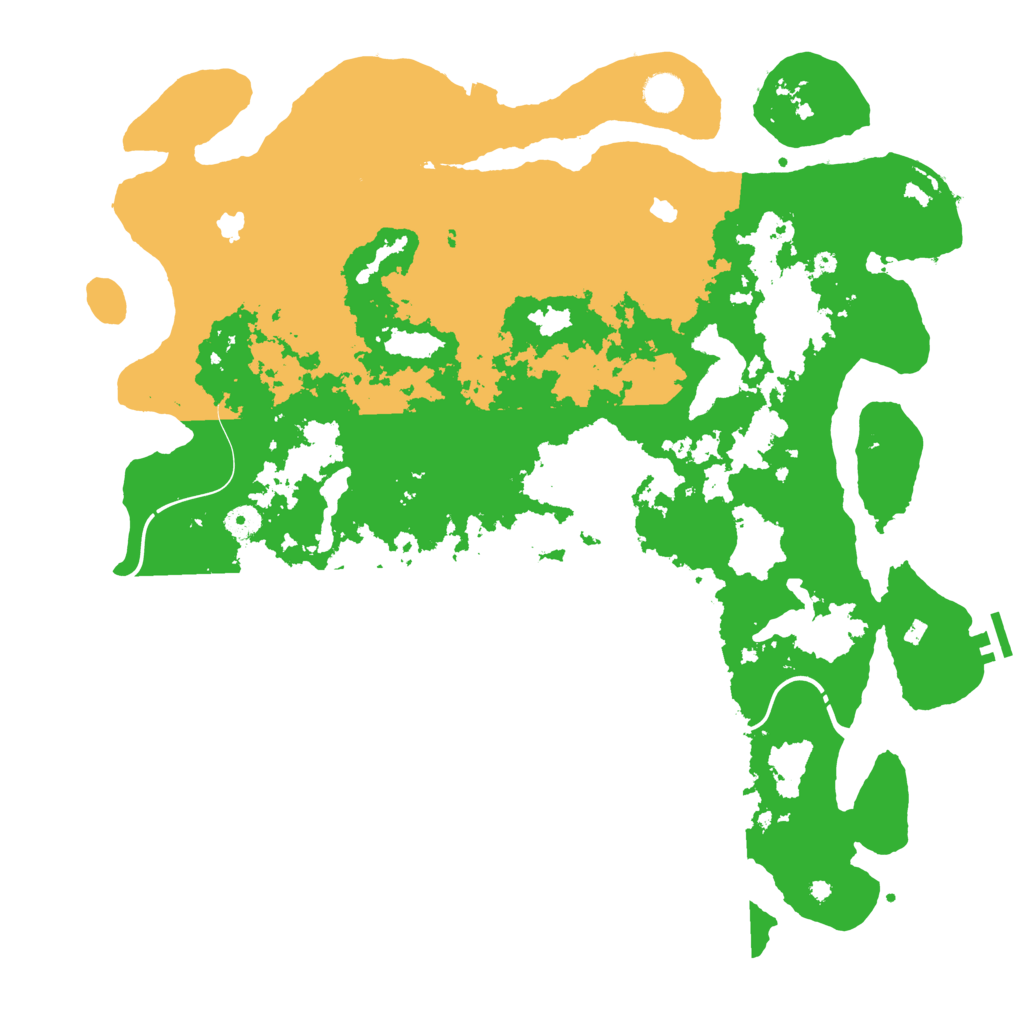 Biome Rust Map: Procedural Map, Size: 4500, Seed: 55573521