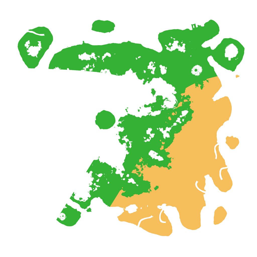 Biome Rust Map: Procedural Map, Size: 3700, Seed: 72447353