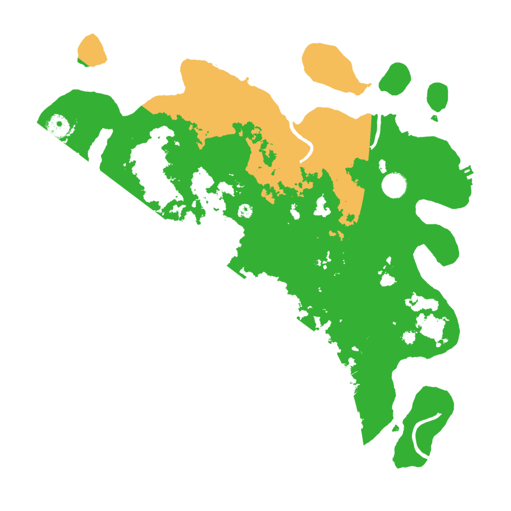 Biome Rust Map: Procedural Map, Size: 3600, Seed: 8222992