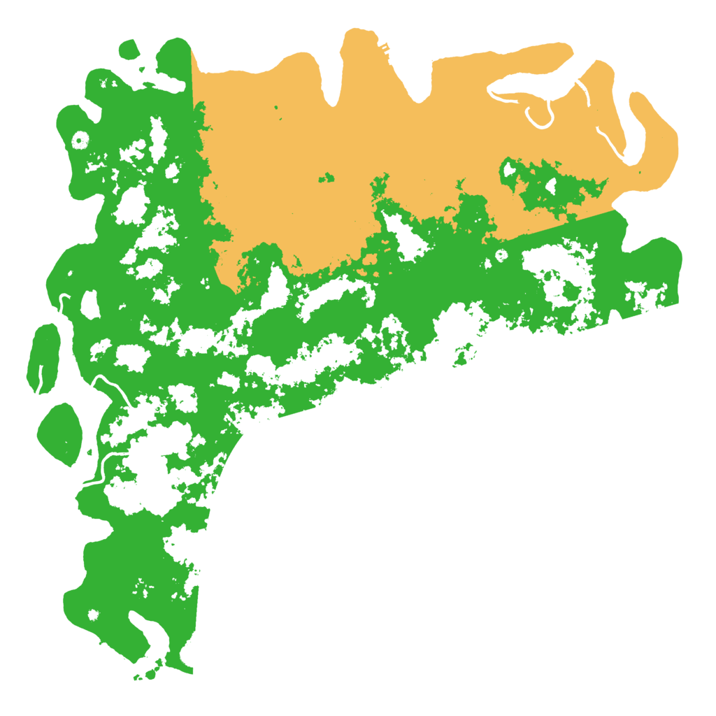 Biome Rust Map: Procedural Map, Size: 6000, Seed: 3251988