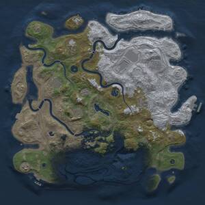 Thumbnail Rust Map: Procedural Map, Size: 4250, Seed: 1234567890, 15 Monuments