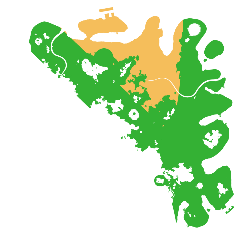 Biome Rust Map: Procedural Map, Size: 3600, Seed: 6665541