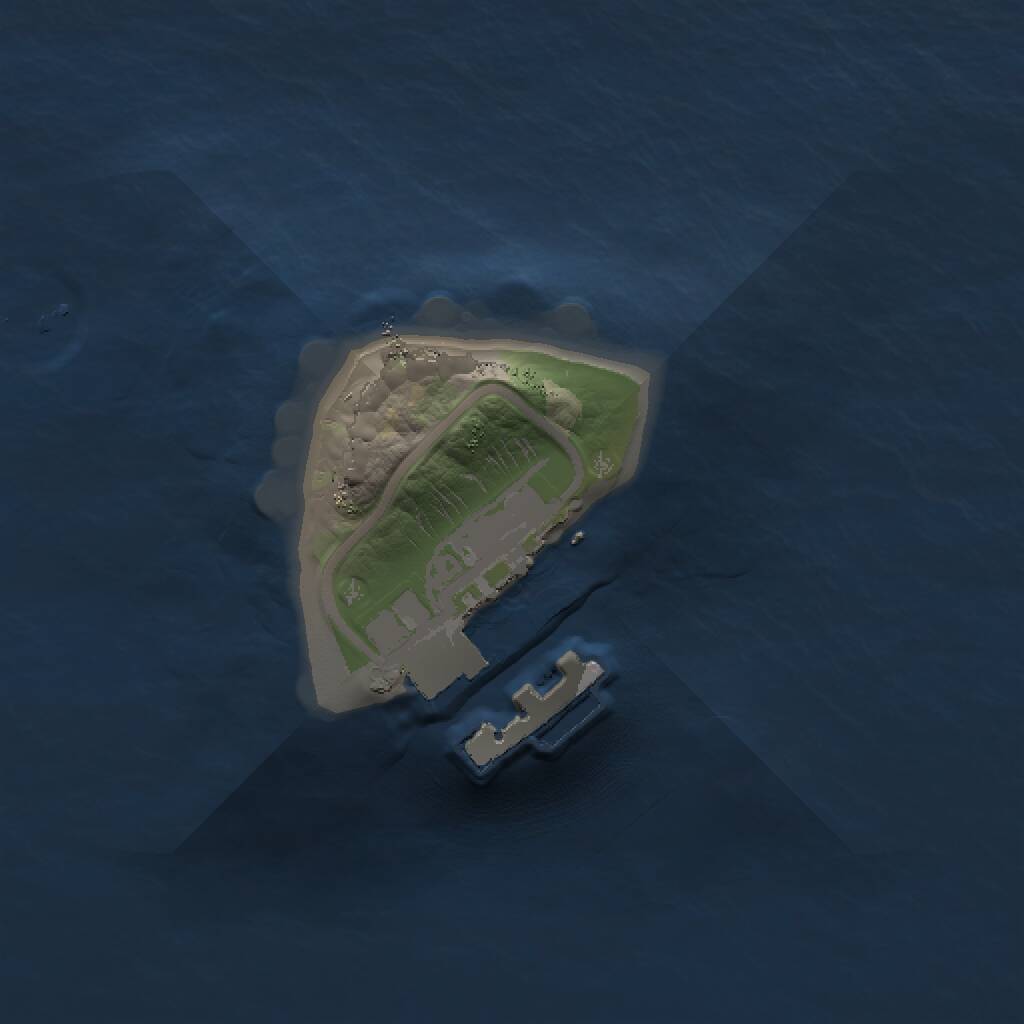 Rust Map: Procedural Map, Size: 1000, Seed: 1154645904, 2 Monuments