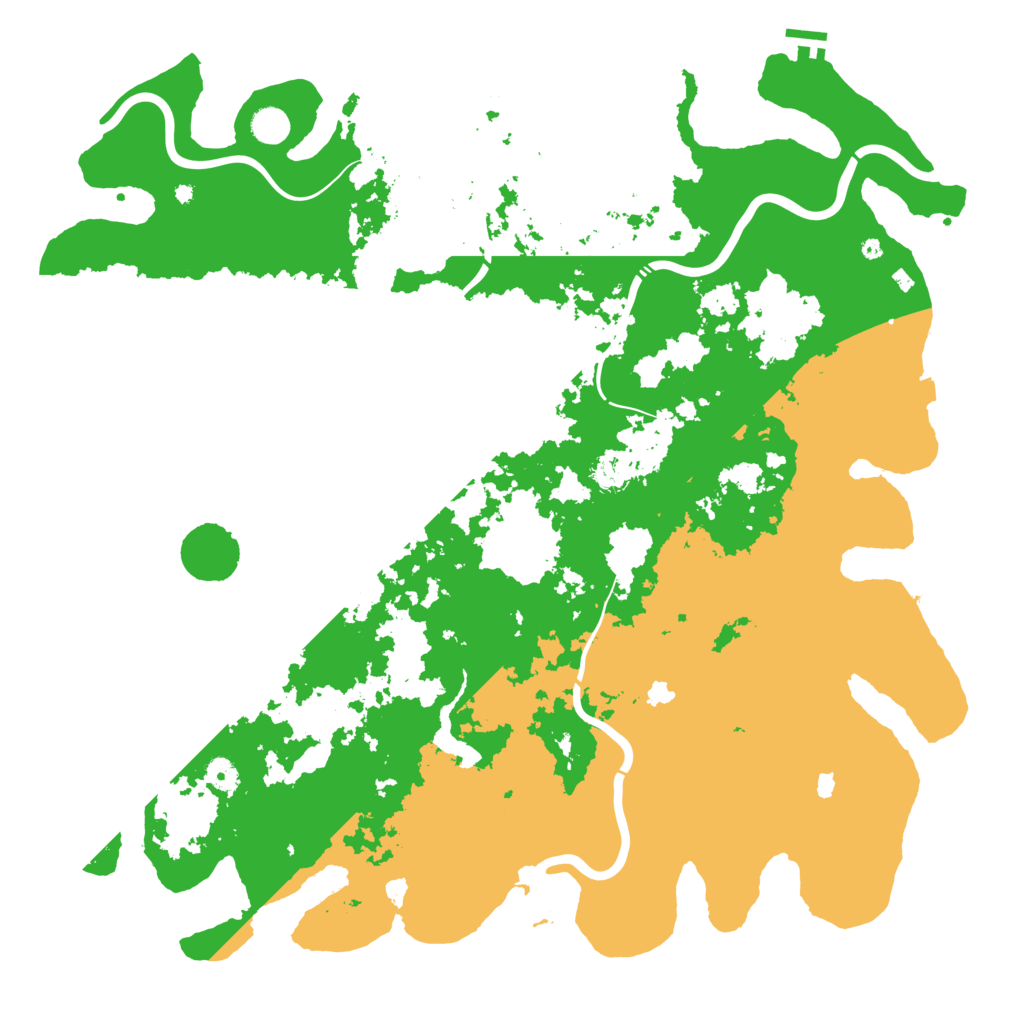 Biome Rust Map: Procedural Map, Size: 5000, Seed: 838802166