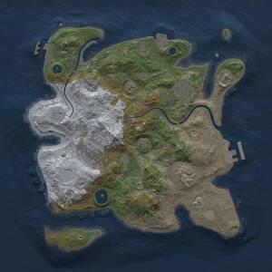 Thumbnail Rust Map: Procedural Map, Size: 3000, Seed: 428, 9 Monuments
