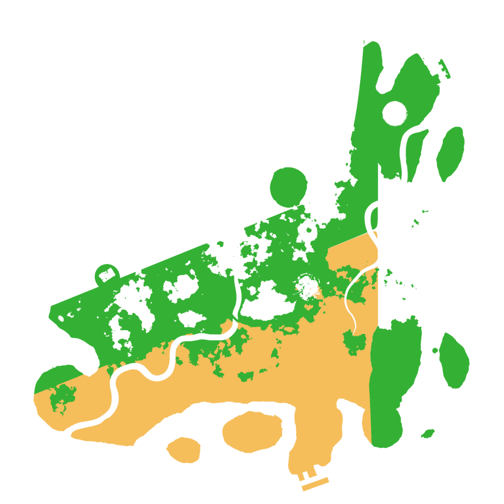 Biome Rust Map: Procedural Map, Size: 3700, Seed: 5555555